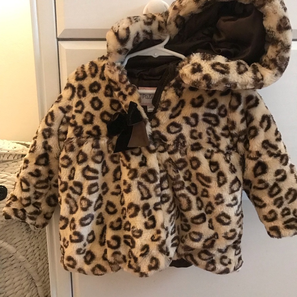 Pistachio girls 24m/2T leopard jacket